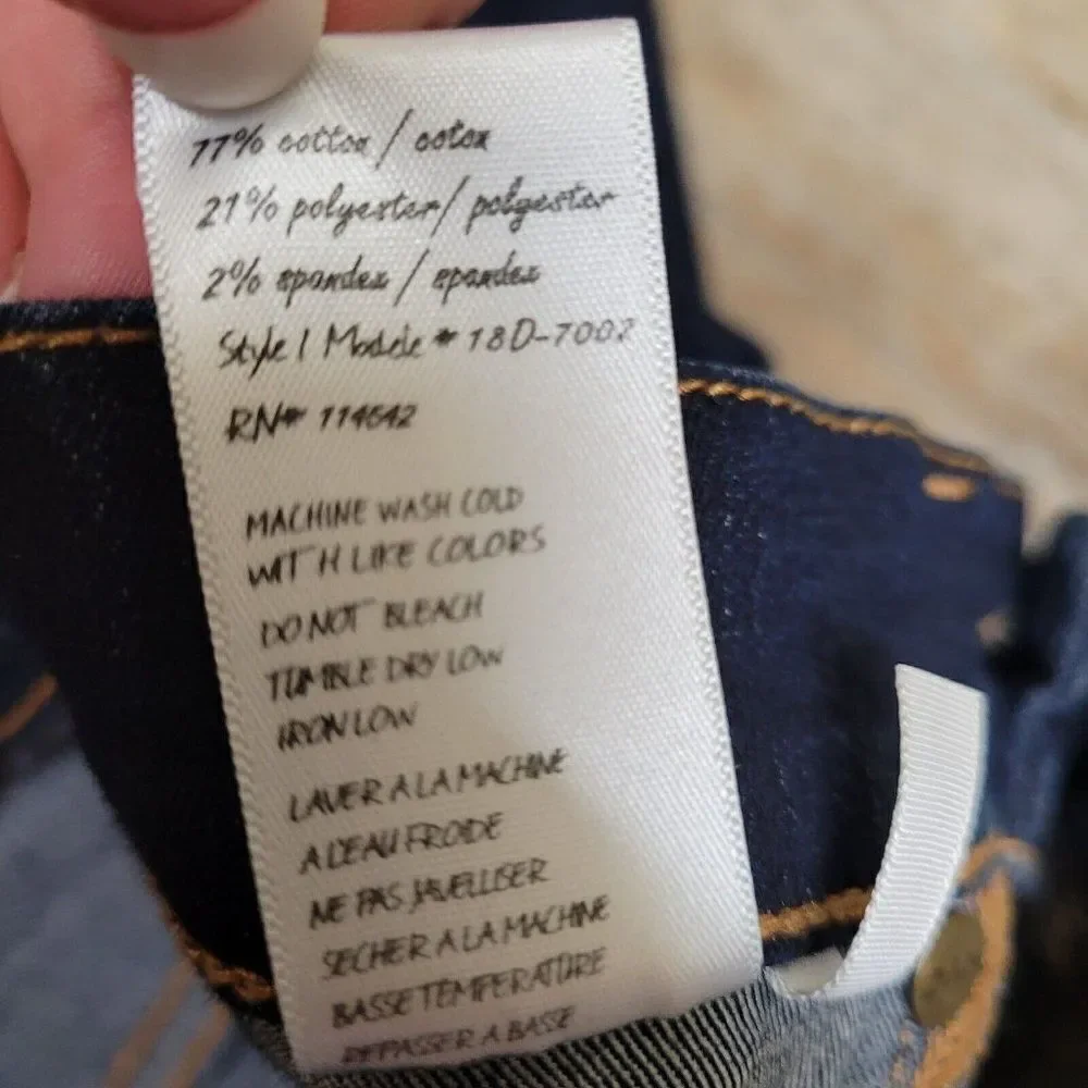 Blanknyc‎ Ankle Skinny Jeans Blue Dark Wash Womens Size 27 Stretch Denim Pockets